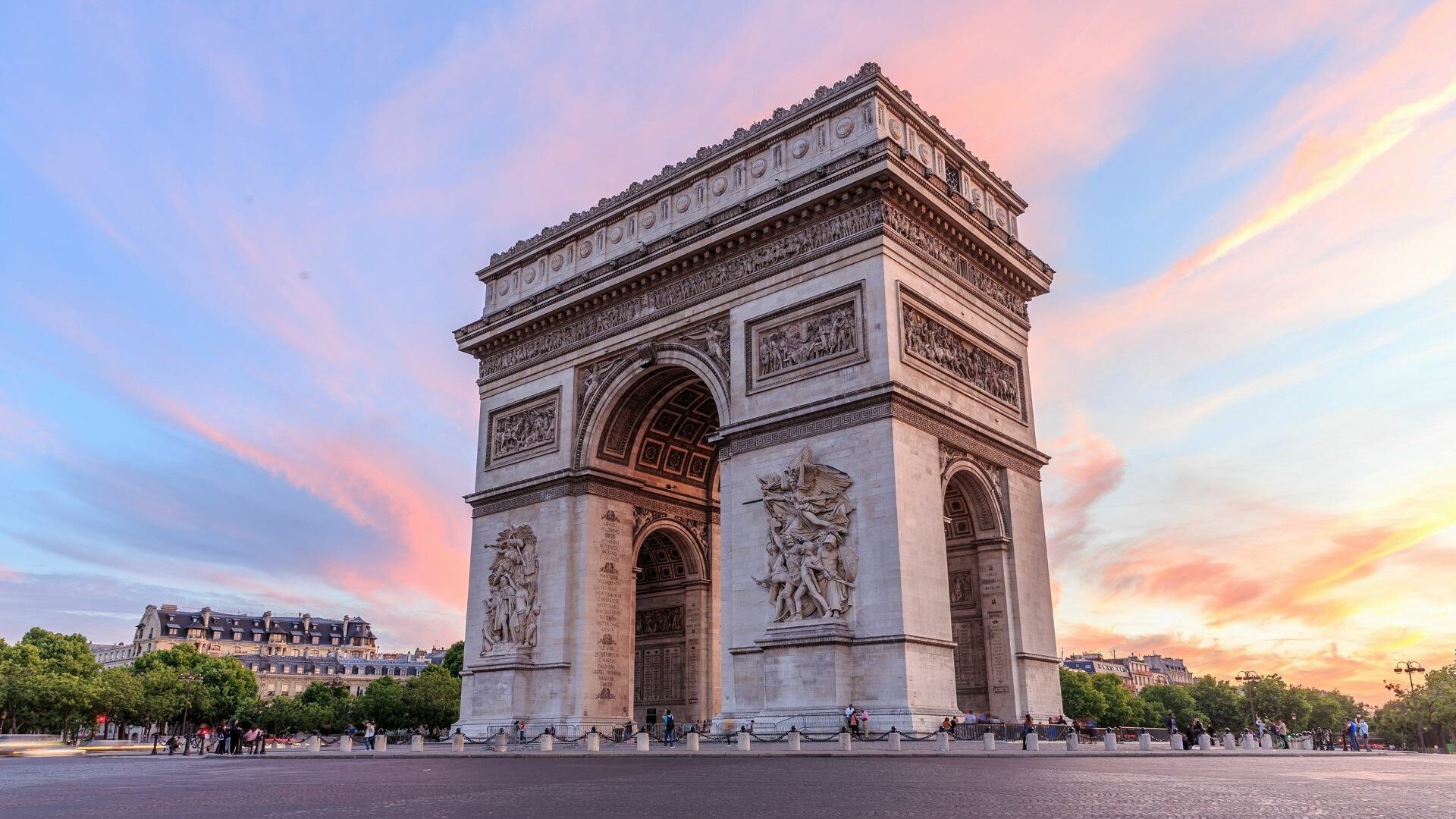 The Arc de Triomphe in Paris