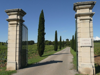 Chateau La Nerthe and vineyards