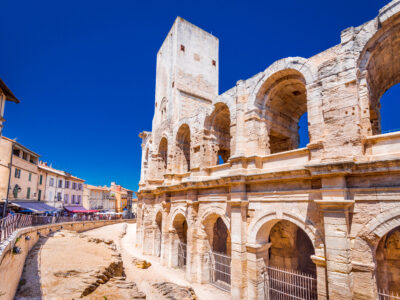 Roman amphitheater in Arles, south of France