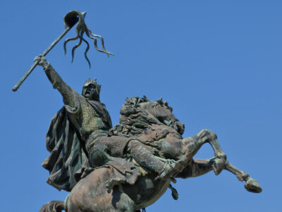 Statue of William the Conqueror in Normandy