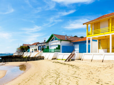 Typical houses on the Bassin of Arcachon