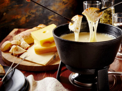 Swiss cheese fondue