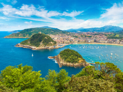 The Bay of San Sebastian in the Spanish Basque Country