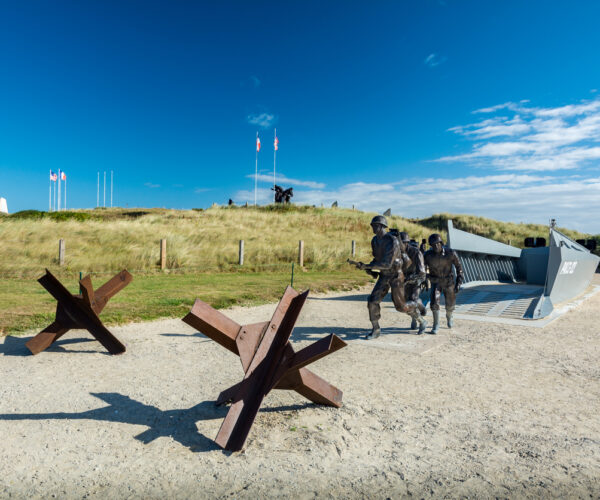 World War II historical site in Normandy preserving the memory of the D-Day landings