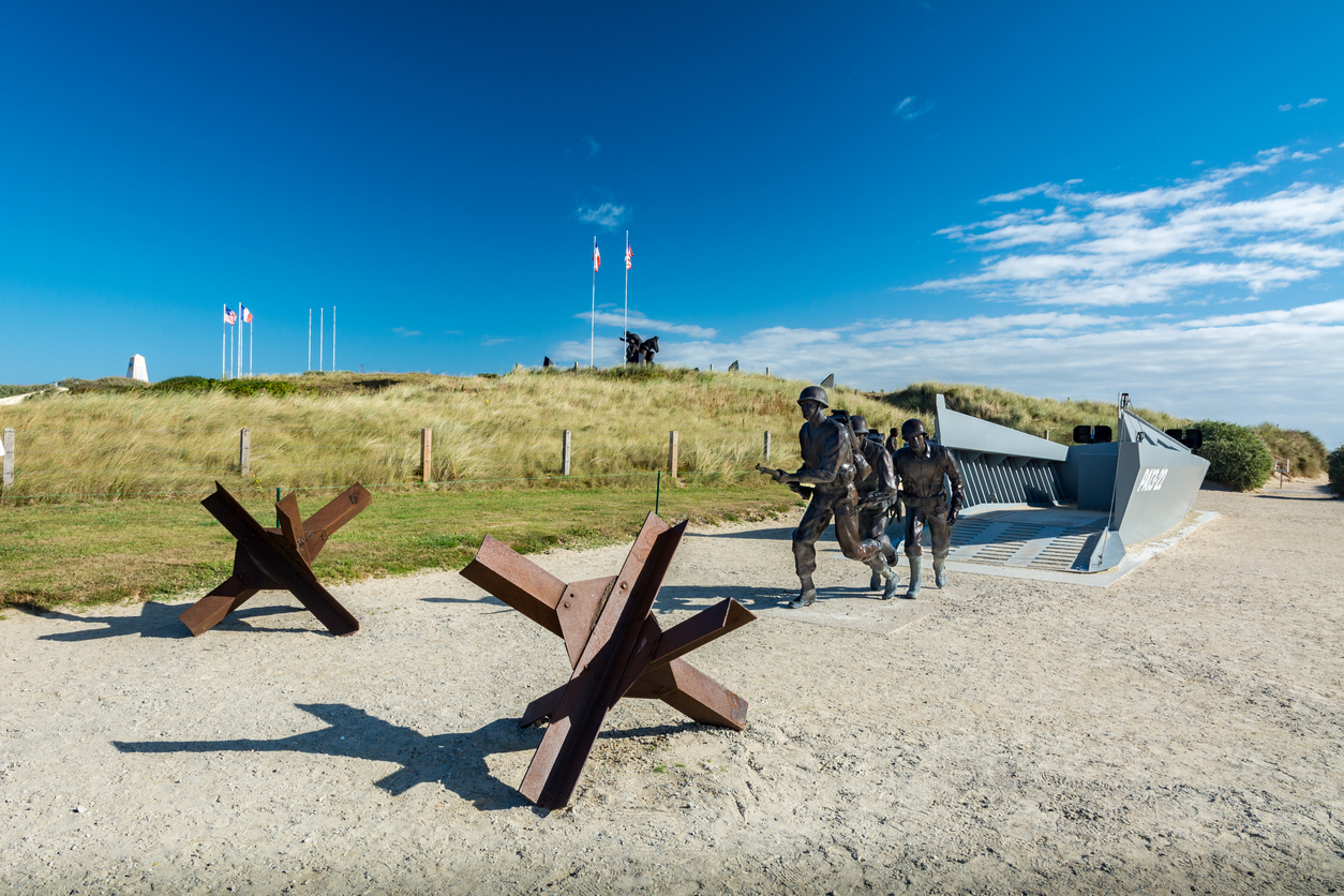 World War II historical site in Normandy preserving the memory of the D-Day landings