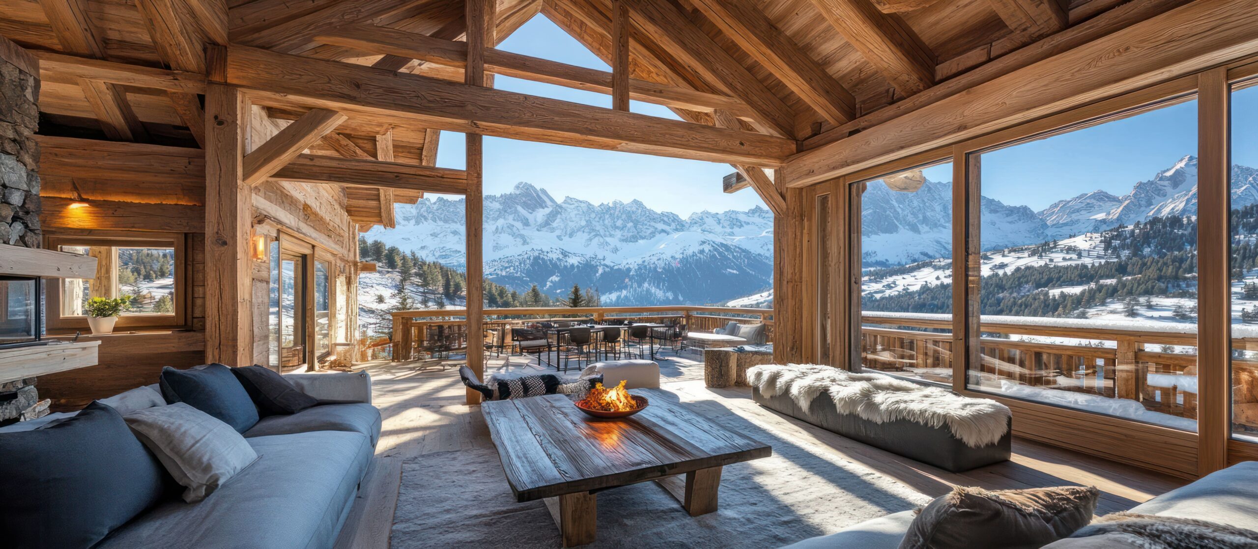 Luxury chalet interior